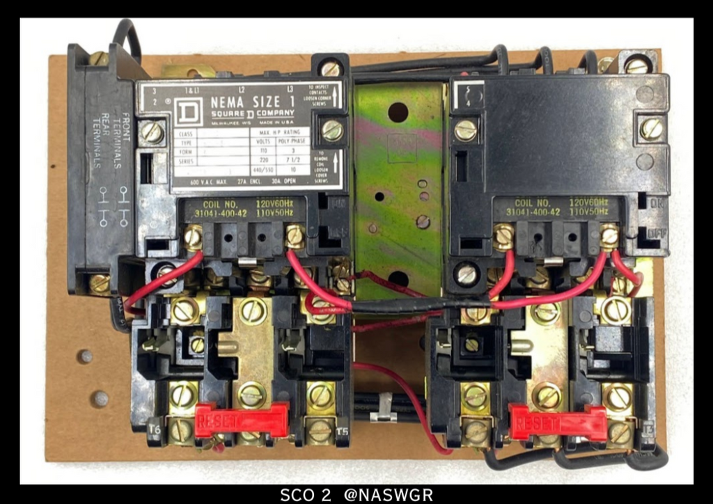 Square D 8810SCO2V02 Two Speed AC Magnetic Starter - 27 Amp/120vAC Coil