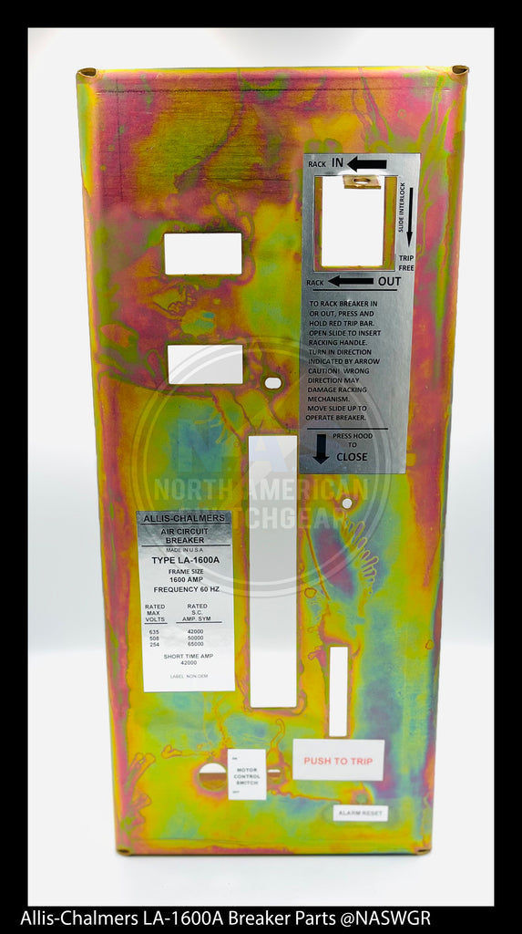 Allis-Chalmers LA-1600A Breaker Cover - P/N: 18-390-974-001