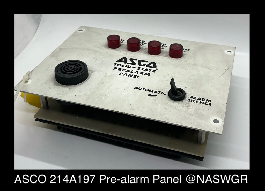 214A197 Automatic Switch Company 214A197 Solid State Prealarm Panel