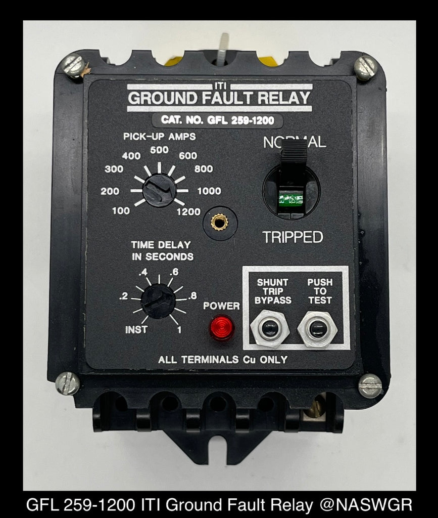 Instrument Transformers Inc. GFL 259-1200 Ground Fault Relay - 1200 Amp