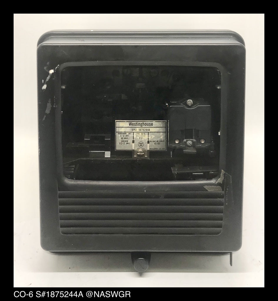 Westinghouse CO-6, 1875244A Overcurrent Relay - 4/12 Amp