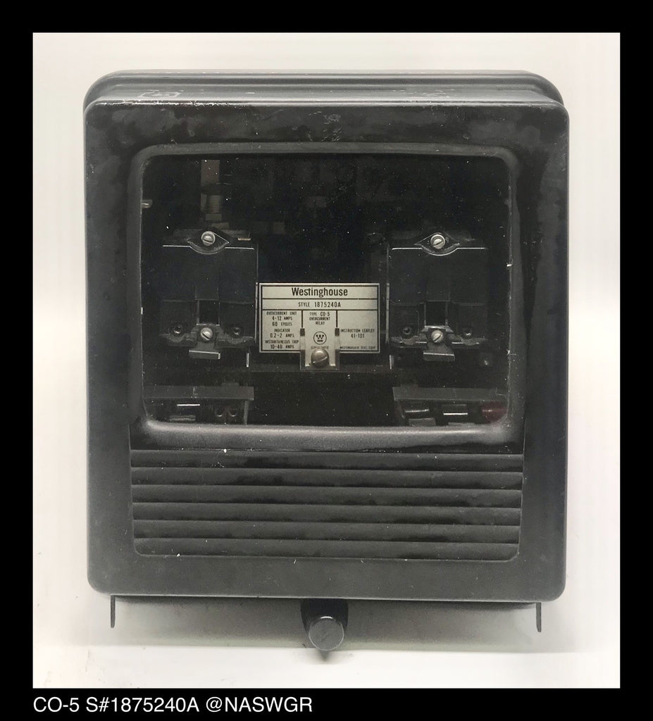Westinghouse CO-5, 1875240A Overcurrent Relay - 4/12 Amp