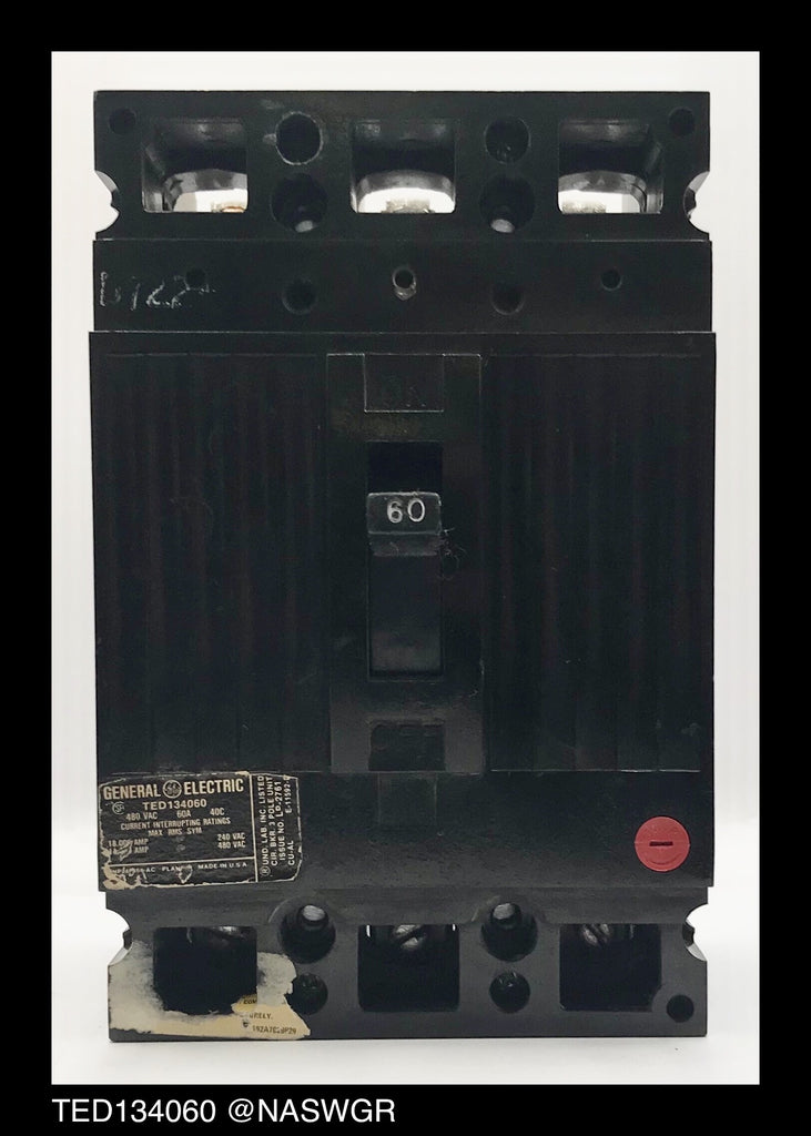 General Electric TED134060 Molded Case Circuit Breaker - 60 Amp