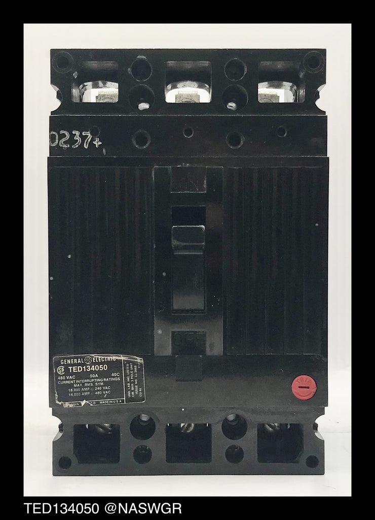 General Electric TED134050 Molded Case Circuit Breaker ~ 50 Amp
