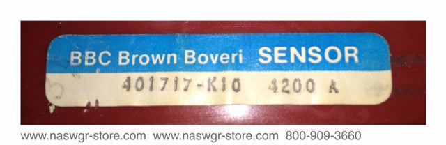 401717-K10 ~ Brown Boveri 401717-K10 Current Transformer ~ 4200 Amps