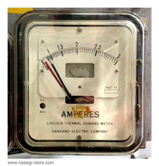 ADF , Sangamo Electric Company ADF Thermal Demand Meter , Type: ADF , 50/60 Hz. , 3 Amps , Spec: 79015 , PN: ADF