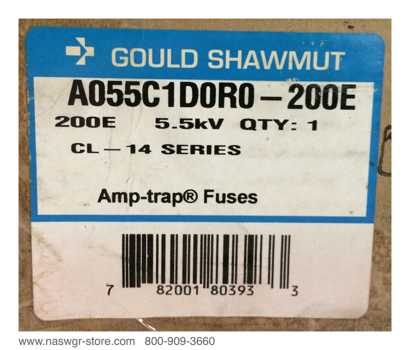 A055C1D0R0-200E ~ Unused Surplus in Box Gould Shawmut A055C1D0R0-200E Fuse