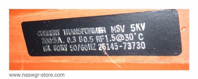 26145-73730 , Current Transformer , 300:5A , 50/60 Hz. , 2614573730