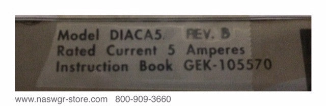 DIACA5 ~ GE DIACA5 Digital Overcurrent Protection 5A Relay