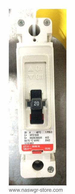Eaton HFD1020 Molded Case Circuit Breaker ~ 20 Amp