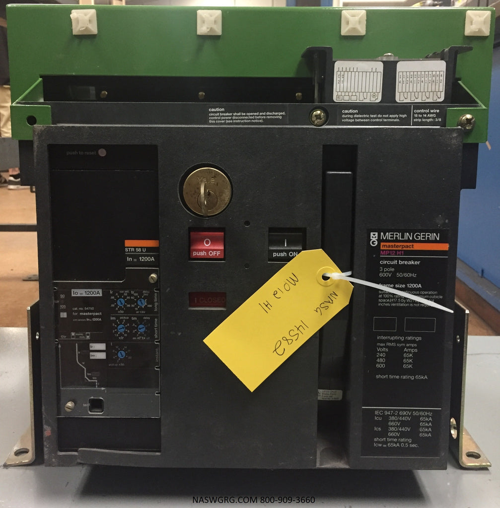 Merlin Gerin Masterpact MP12 H1 Circuit Breaker (M/O,B/I) ~ 1200