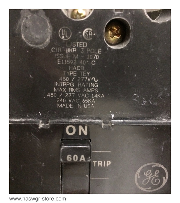 GE TEY360 Circuit Breaker ~ 60 Amp
