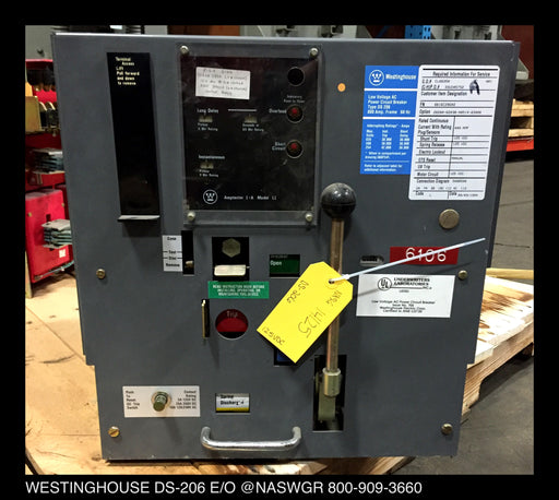 Westinghouse DS-206 Circuit Breaker (E/O,D/O) - 800 Amp Frame