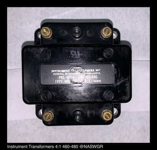 Instrument Transformer Inc. 460-480 Potential Transformer Ratio: 4:1