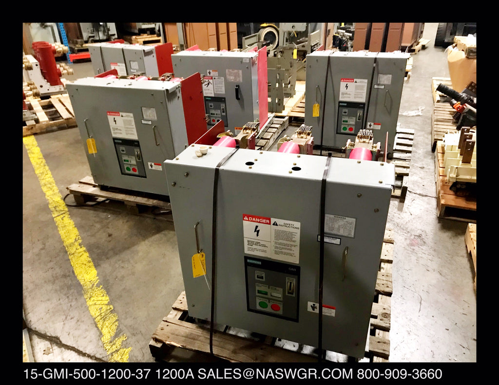 Siemens 15-GMI-500-1200-37 Vacuum Circuit Breaker (E/O,D/O) - 1200 amp