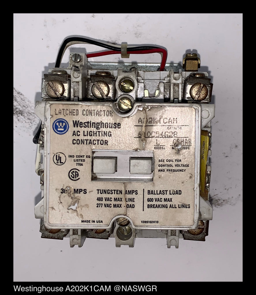 A202K1CAM Westinghouse AC Lighting Contactor
