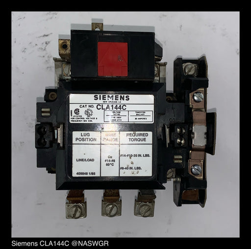 Siemens CLA144C Contactor
