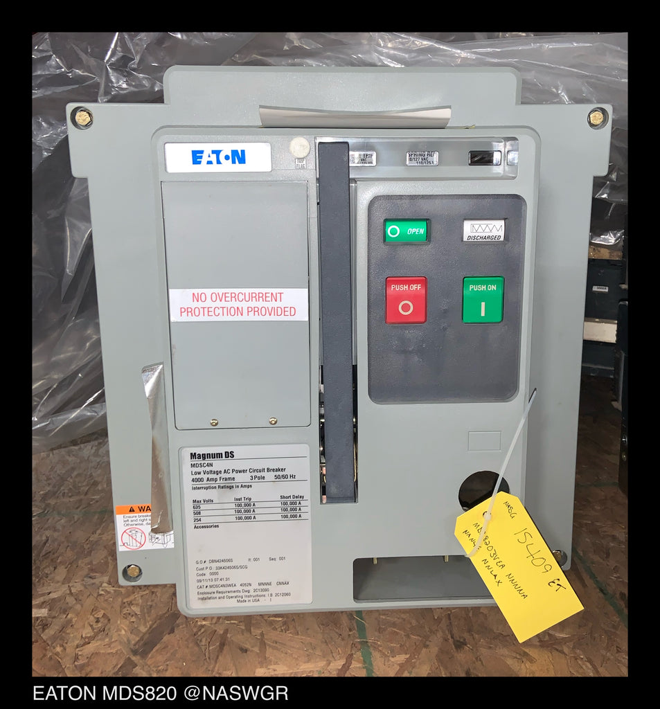 Eaton Magnum DS MDS820 Circuit Breaker (E/O,D/O) 2000 Amp — North