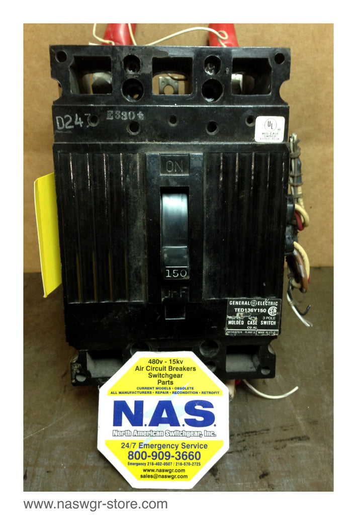 General Electric TED136Y150 Molded Case Circuit Breaker - 150 Amp