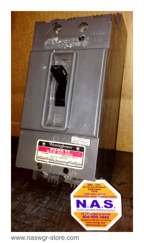Westinghouse HF3015 Circuit Breaker ~ 15 Amp
