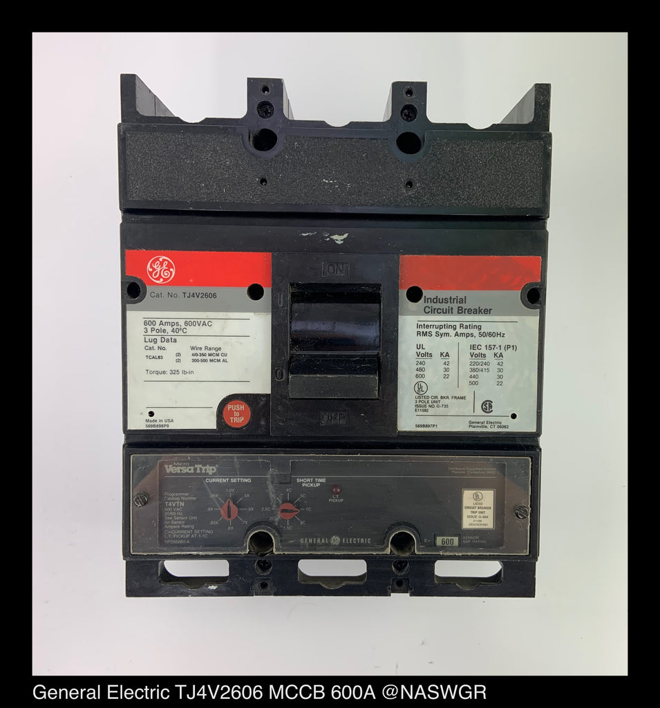 General Electric TJ4V2606 Molded Case Circuit Breaker - 600 Amp