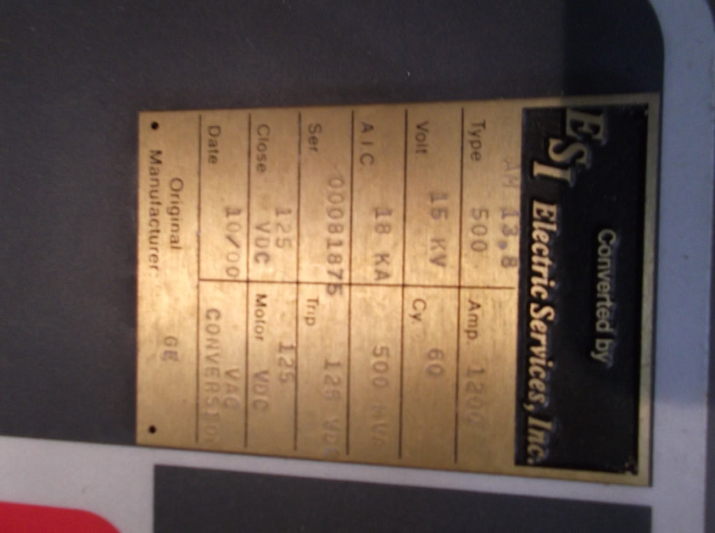 Cutler Hammer 150VCP-W18WR500 Vacuum Circuit Breaker (E/O,D/O) - 1200 Amp