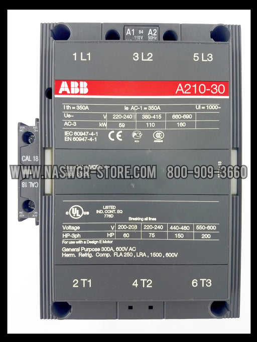 ABB A210-30 , A210-30-11-84 Contactor