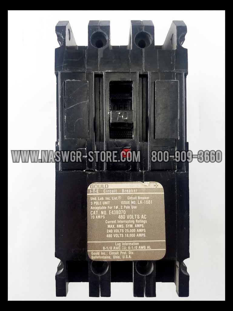Gould ITE E43B040 Molded Case Circuit Breaker 40 Amp — North American Switchgear Store