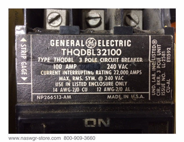 GE THQDBL32100 Circuit Breaker ~ 100 Amp