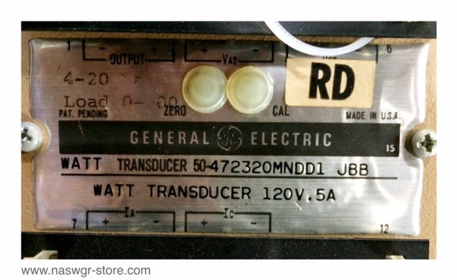 50-472320MNDD1 ~ GE 50-472320MNDD1 Watt Transducer
