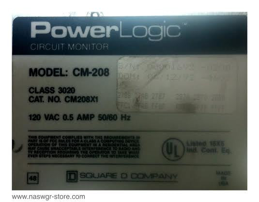 CM208X1 ~ Square D CM208X1 Circuit Motor ~ 120 Vac