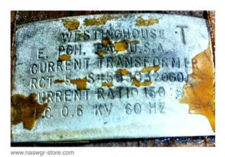 593C320G01 , Westinghouse Current Transformer , RCT-5 , 150:5