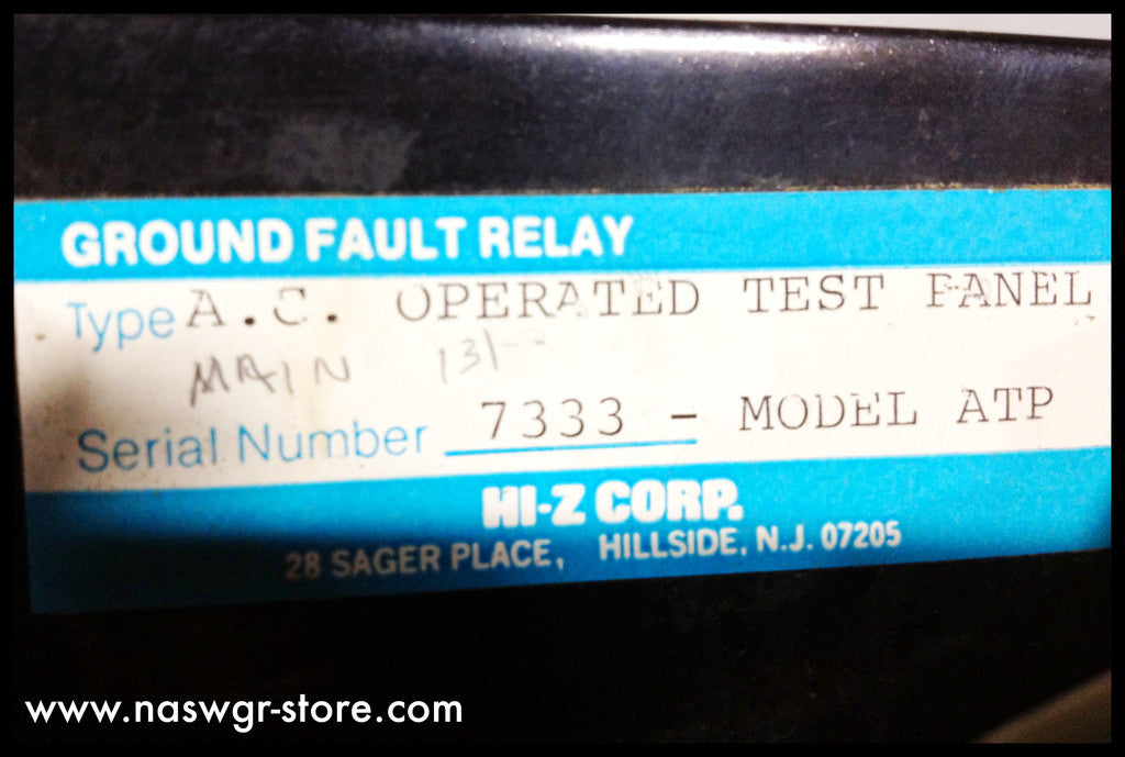 HI-Z Corporation  Model ATP Ground Fault Test Indicator , Type A.C.