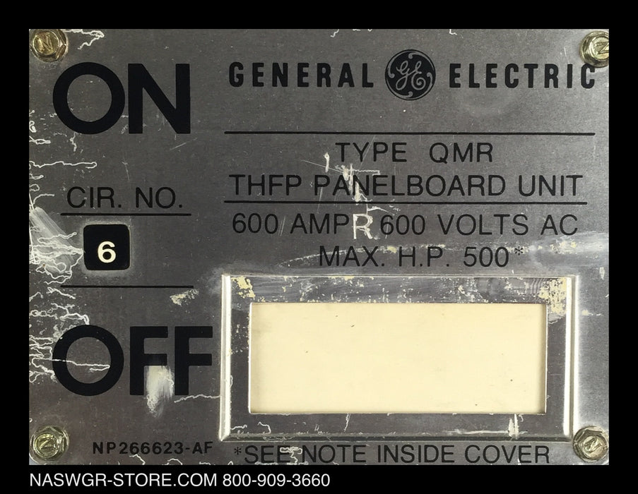 THFP366 ~ GE THFP366 Panelboard Switch - GE QMR 600 amp