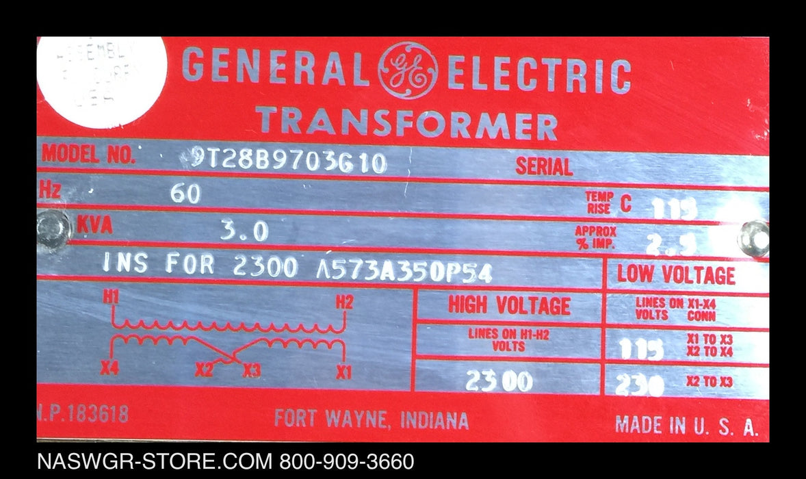 9T28B9703G10 ~ GE 9T28B9703G10 Transformer