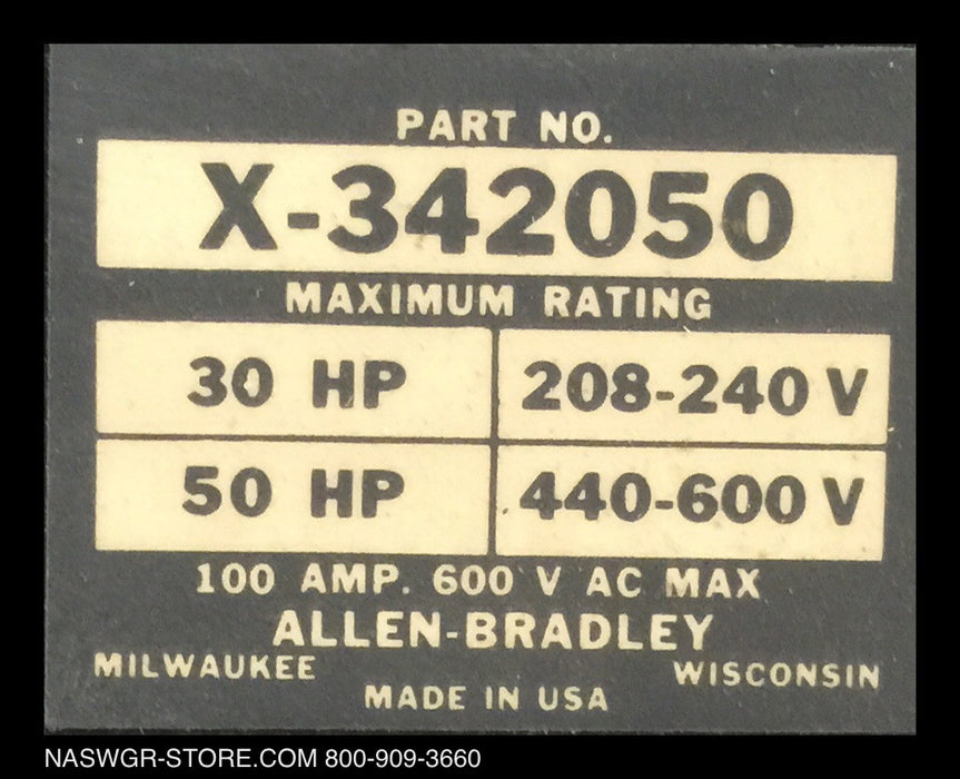 X-342050 ~ Allen Bradley X-342050 Safety Switch