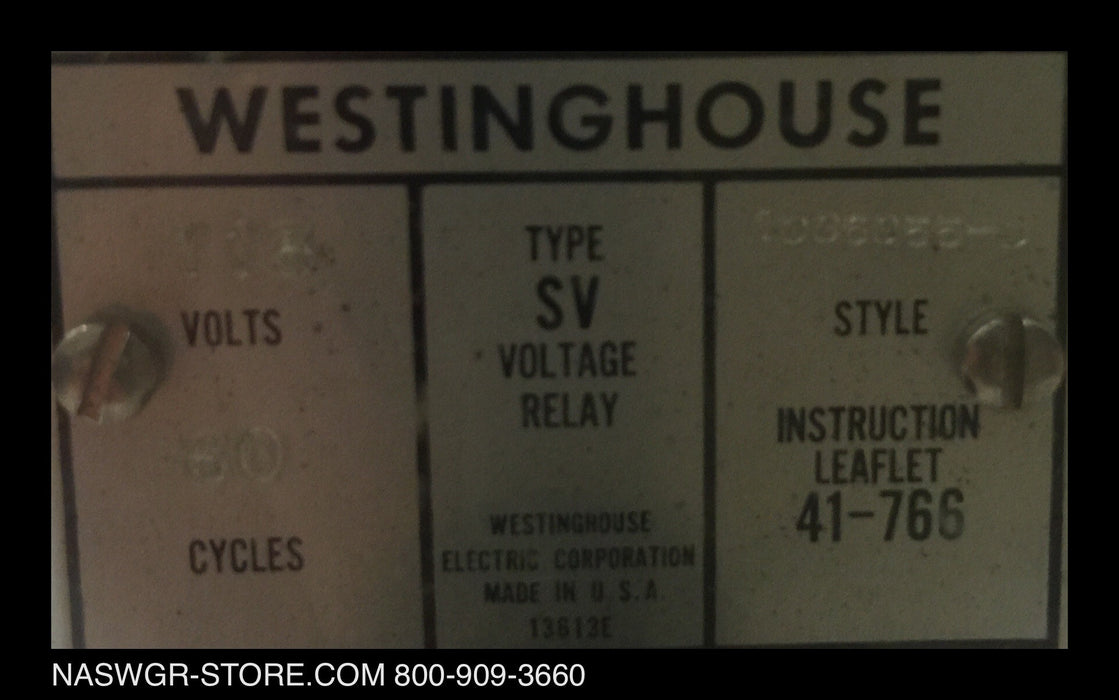 Westinghouse 1096955-D SV Voltage Relay