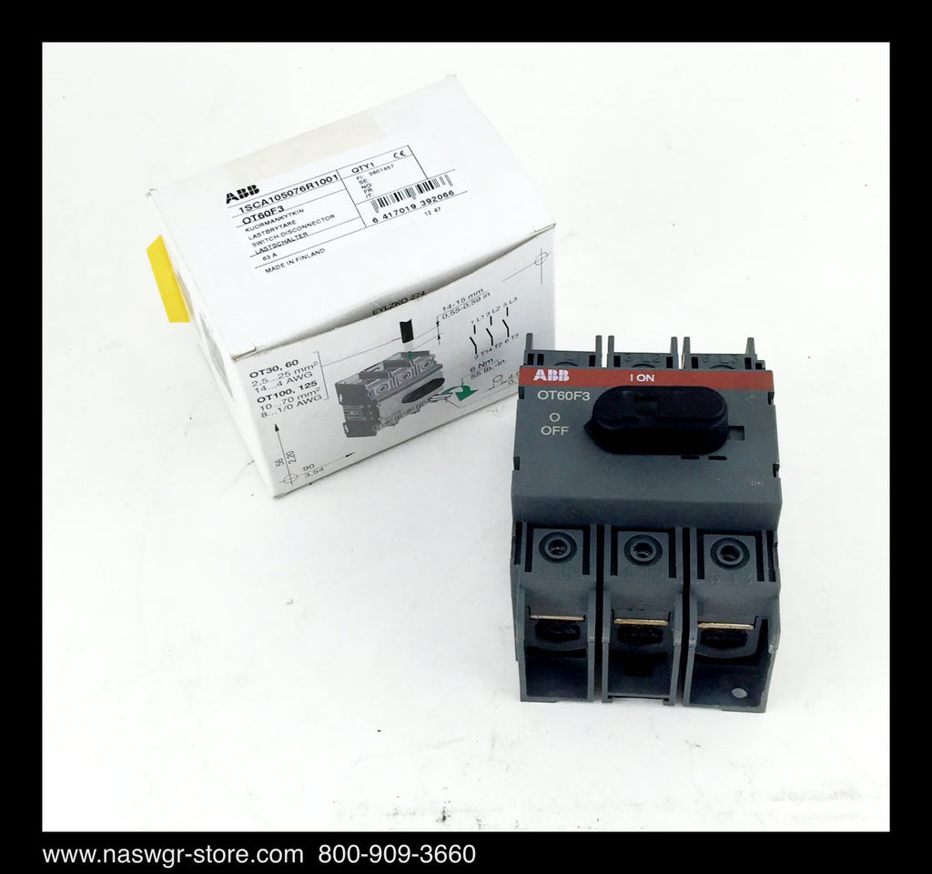 OT60F3 ~ ABB OT60F3 Switch ~ Unused Surplus