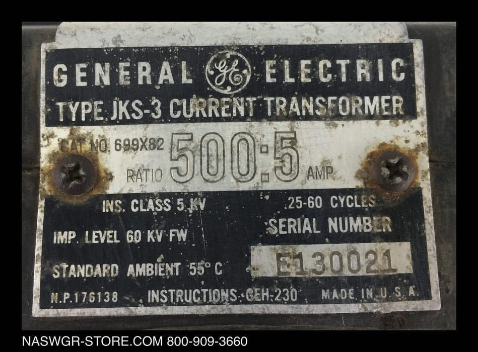 699X82 ~ GE 699X82 Current Transformer Type JKS-3