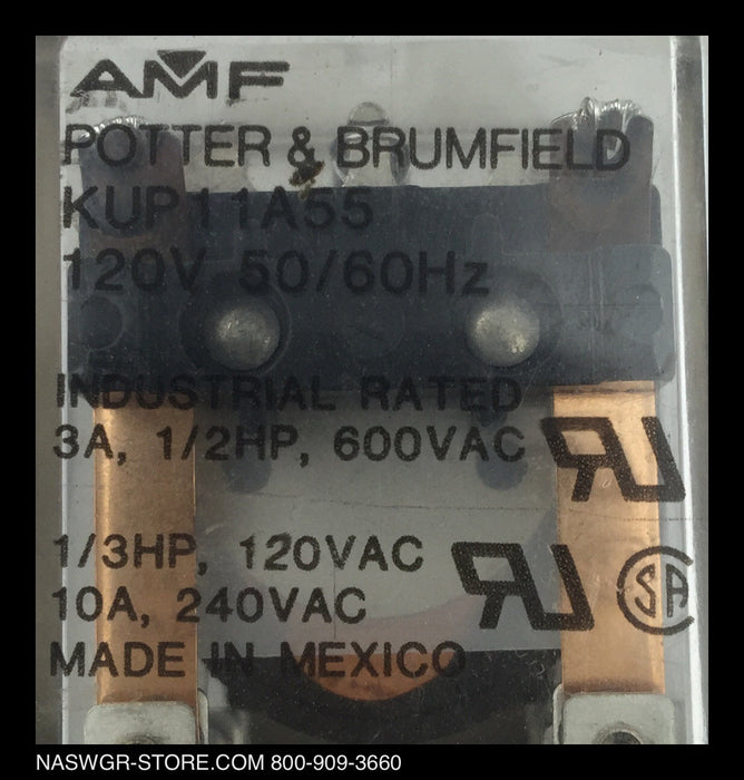 KUP-11A55-120 ~ Potter & Brumfield KUP-11A55-120 Y Relay