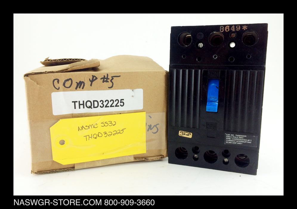 GE THQD32225 Circuit Breaker ~ 225 Amps