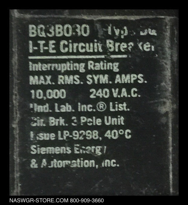 BQ3B030 ~ ITE BQ3B030 Circuit Breaker
