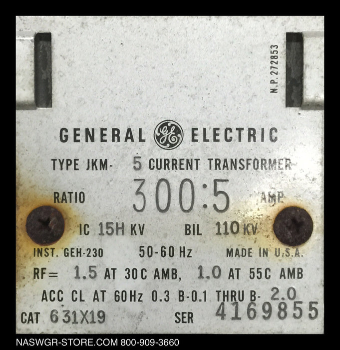 631X19 ~ GE 631X19 Control Transformer