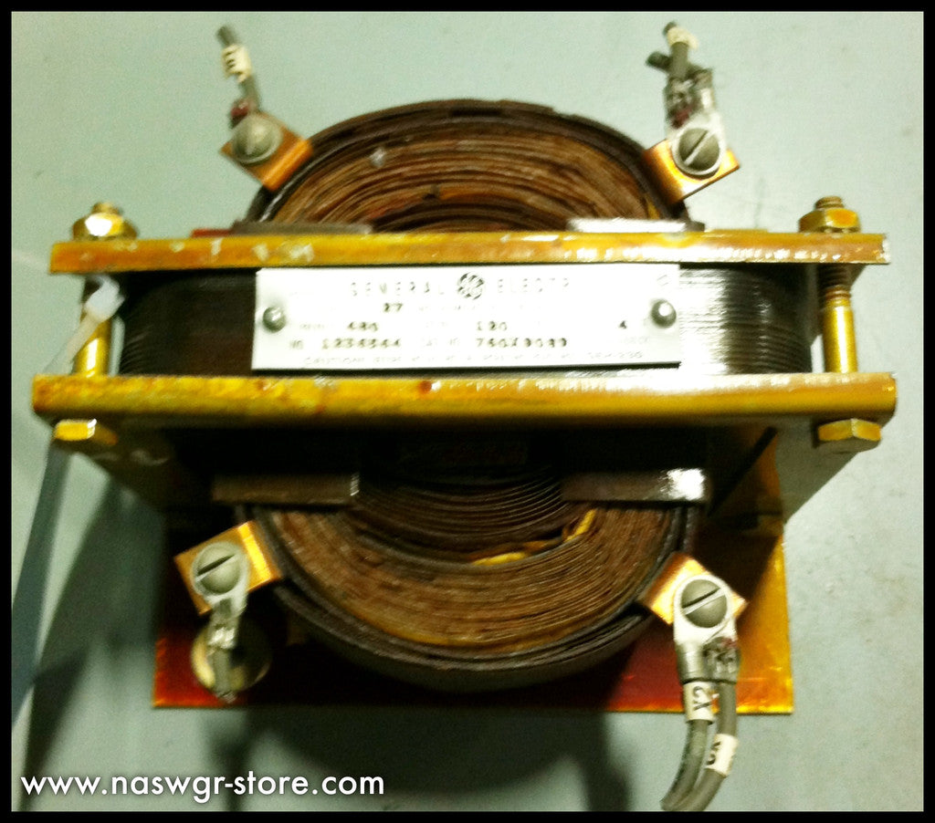 JE-27 , GE 760X90G9 Instrument Potential Transformer , Type: JE-27 , Primary Volt: 480 , Sec. Volt: 120 , Ratio: 4 , 50-400 CY , PN: 760X90G9