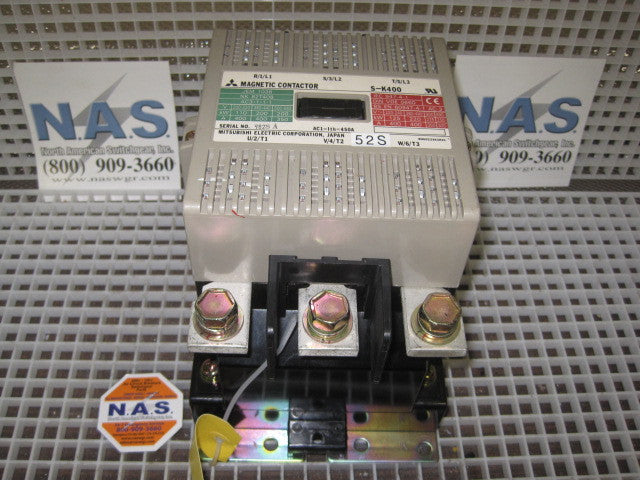 Mitsubishi S-K400 Contactor 200-240 volt coil 50/60 Hz