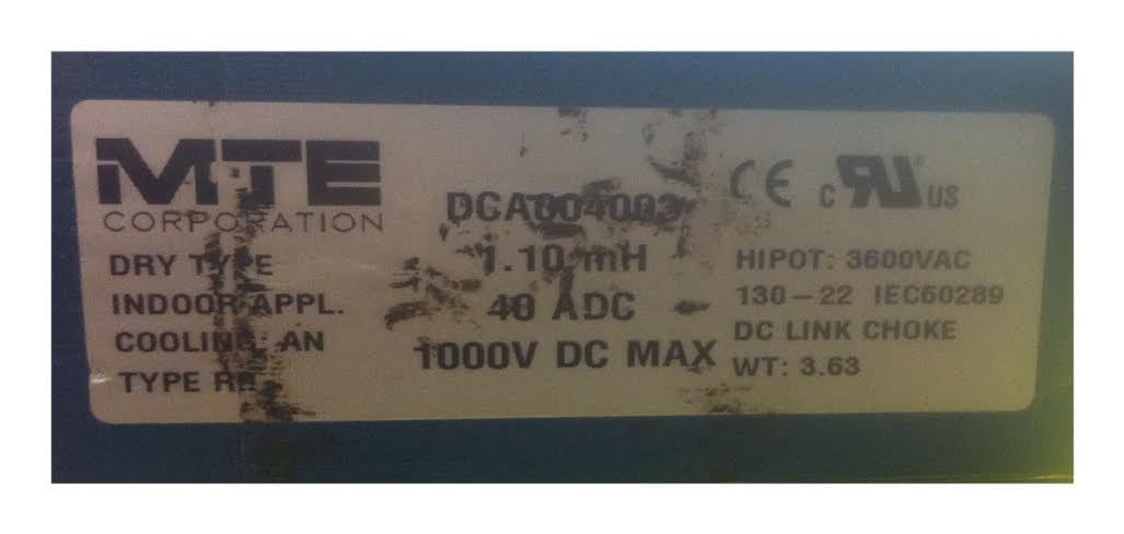 DGA004003 ~ MTE Corp. DGA004003 Dry Type Transformer