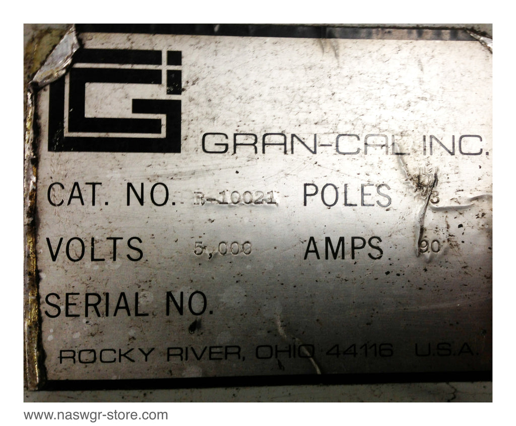 R-10021 , Gran-Cal Inc. R-10021 Splice Box / Junction Box , Broken Door , 3 Pole , 5000V , 90 A , PN: R10021