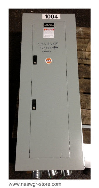 AQF3422SBX , AB55B , GE AQF3422SBX A Series Panelboard , NEMA 1 Enclosure , Box: AB55B , NO: AXB7T6 , 225 Amp , 208Y/120 Volts , 3 Phase , 4 Wire , AF55S , PN: AQF3422SBX