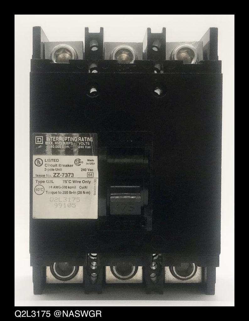 SIEMENS, QN2175, 175A, 240V, 2P, (MURRAY MPD REPLACEMENT) *NEW IN BOX