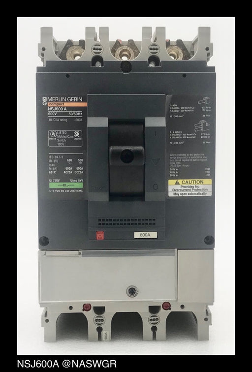 Merlin Gerin NSJ600A Molded Case Switch ~ 600 Amp